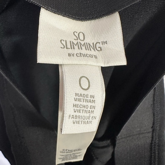 Chicos So Slimming Black Pull On Pant Skinny Size Small - Picture 3 of 4